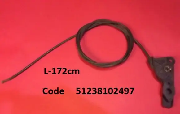 BMW 5 E34 Engine bonnet/hood lock release cable 51238102497