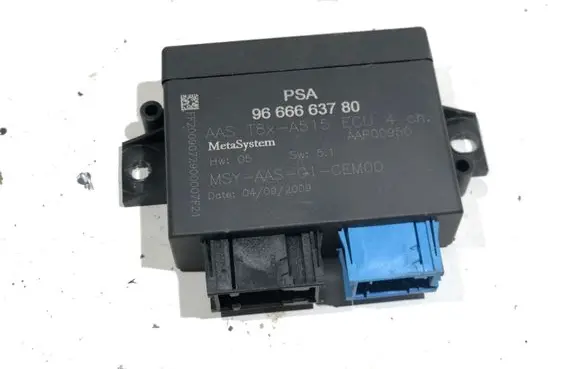 Peugeot 3008 I Parking PDC control unit/module 9666663780