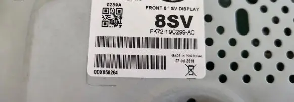 Jaguar XE Screen/display/small screen FK7219C299AC 0DX050284