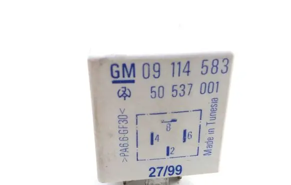 Opel Zafira A Hazard warning light relay 50537001 09114583