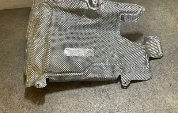 Heat shield in engine bay
