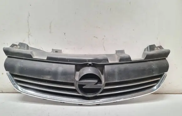 Opel Zafira B Front bumper upper radiator grill 13247331