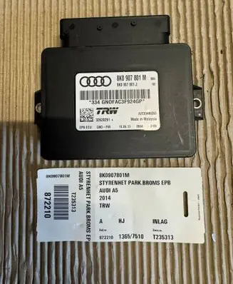 Audi A5 8T 8F Hand brake control module 8K0907801M 872210