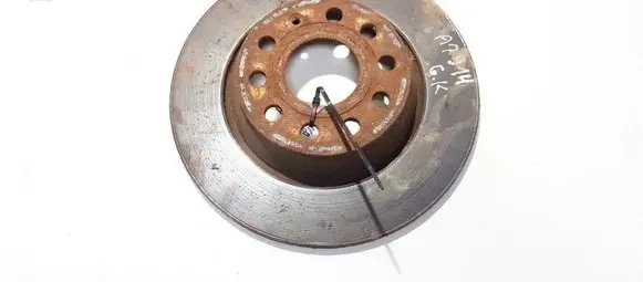 Volkswagen PASSAT B6 Rear brake disc neventiliuojamas