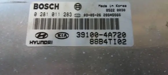 KIA Sorento Engine control unit/module 0281011283 391004A720 88B4TI02