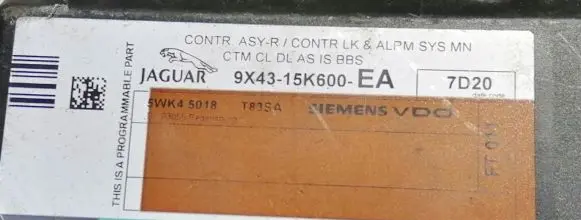 Jaguar X-Type Engine control unit/module ECU