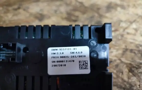 BMW 5 GT F07 Climate control unit 9237121 900252830020