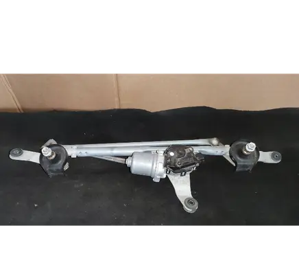 Front wiper linkage and motor