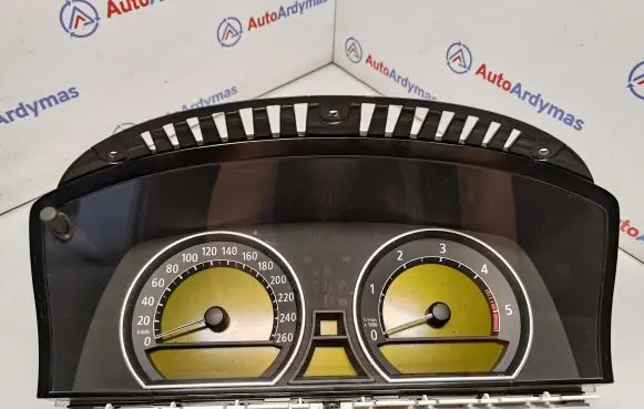 BMW 7 E65 E66 Speedometer (instrument cluster) 62116935454 62119140813 62119124811