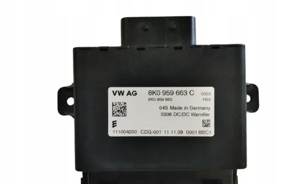 Audi A8 S8 D4 4H Voltage converter/converter module 8K0959663C