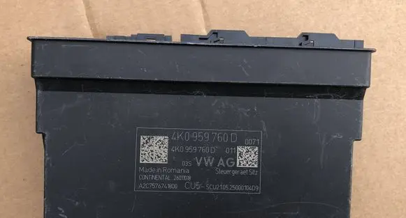 Audi A6 S6 C8 4K Seat control module 4K0959760D