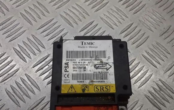 Citroen C3 Airbag control unit/module 9647794180