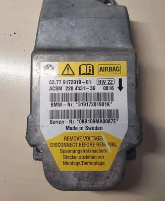 BMW 5 E60 E61 Airbag control unit/module 6577917201901 220443136