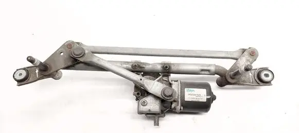 Front wiper linkage and motor