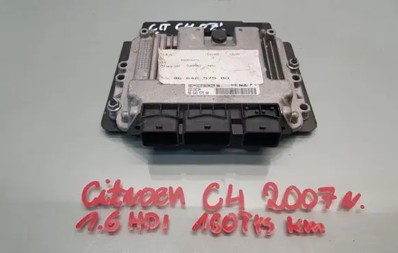 Citroen C4 I Engine ECU kit and lock set 9664257580