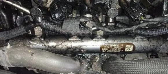 Jaguar XJ X351 Fuel main line pipe 0445216030 9X2Q-9D280-FA