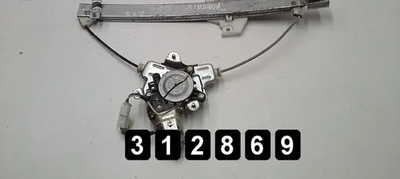 Front door window regulator with motor