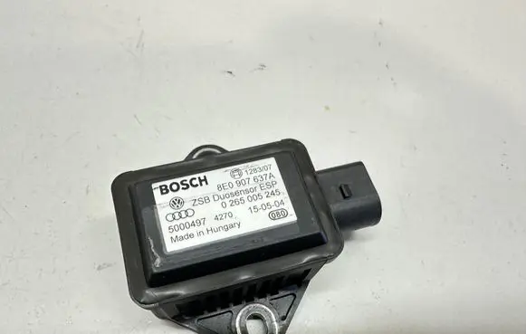 Audi A8 S8 D3 4E ESP acceleration yaw rate sensor 8E0907637A 5000497 0265005245