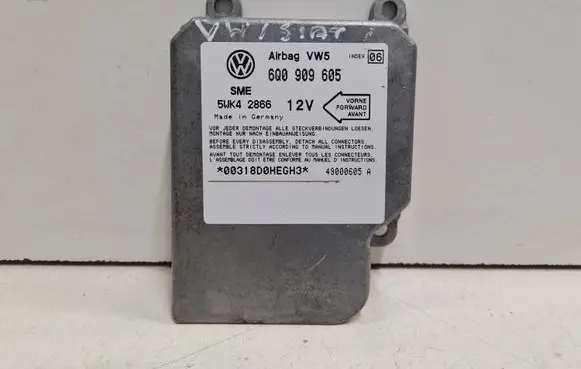 Seat Alhambra (Mk1) Airbag control unit/module 6Q0909605 49000605A 5WK42866