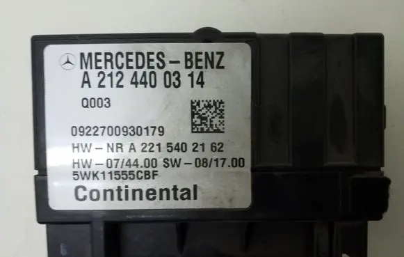 Mercedes-Benz E W212 Other relay A2124400314
