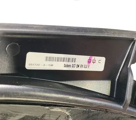Subaru Outback (BT) Rear side window