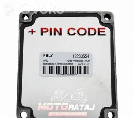 Opel Meriva A Engine control unit/module 12230554