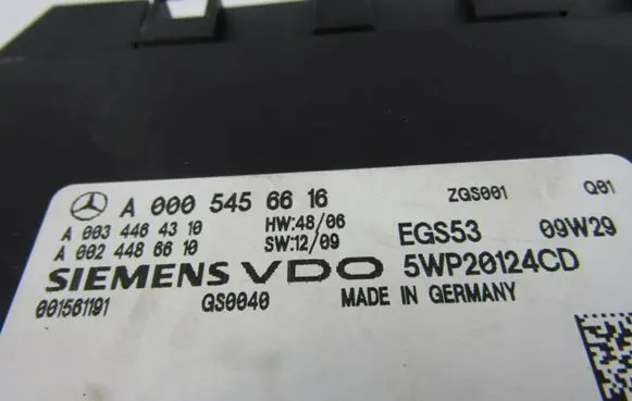 Mercedes-Benz E W212 Gearbox control unit/module A0005456616 A0034464310