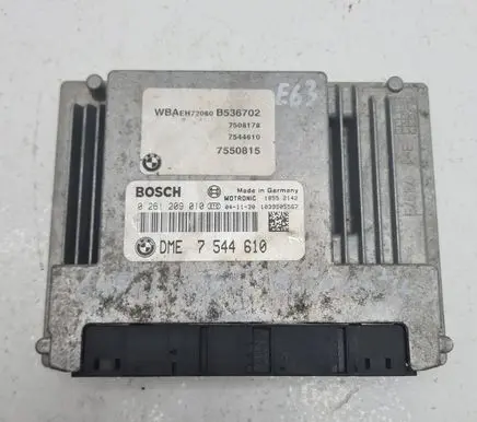 BMW 6 E63 E64 Engine control unit/module 7544610 7550815 0261209010