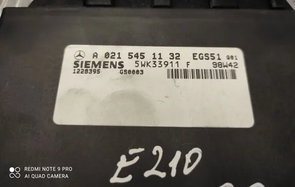 Mercedes-Benz E W210 Gearbox control unit/module A0215451132 5WK33911F