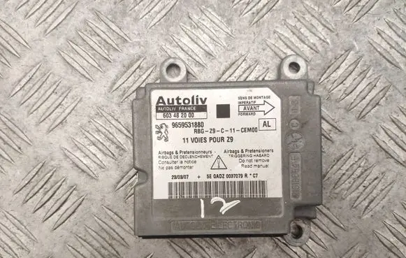 Peugeot 607 Airbag control unit/module 9659531880