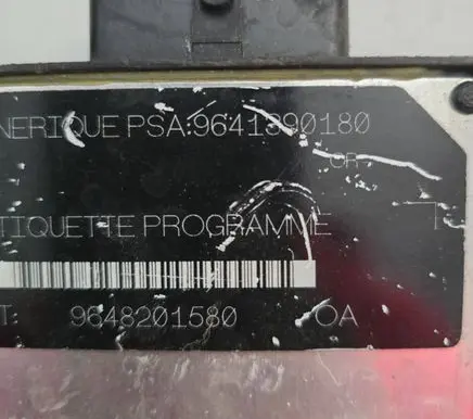Peugeot 206 Engine control unit/module 9648201580 9641390180