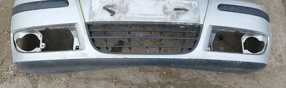 Volkswagen Polo IV 9N3 Front bumper pilkas