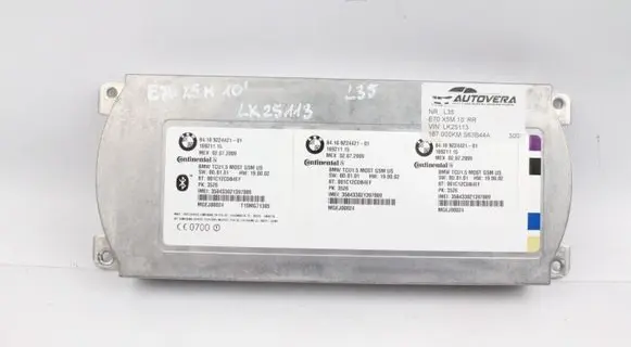 BMW X5 E70 Bluetooth control unit module 9224421