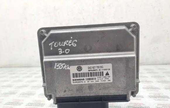 Volkswagen Touareg I Gearbox control unit/module 0AD927755BG