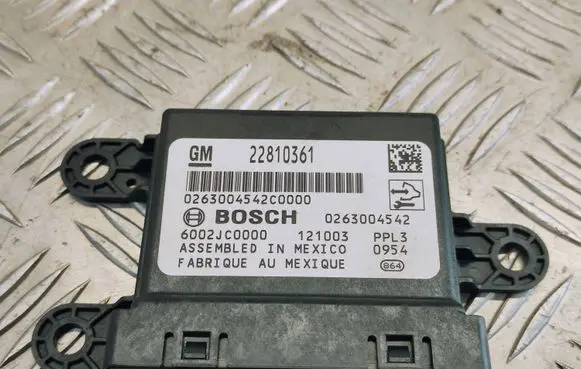 Opel Zafira C Parking PDC control unit/module 22810361 6002JC0000 0263004542
