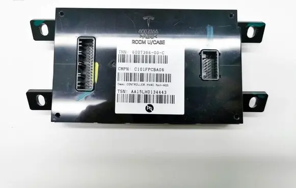 Tesla Model S Air conditioning/heating control unit 6007366-00-C
