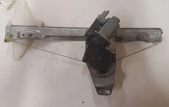 Rear door window regulator with motor