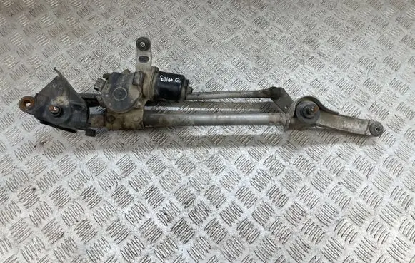 Front wiper linkage and motor