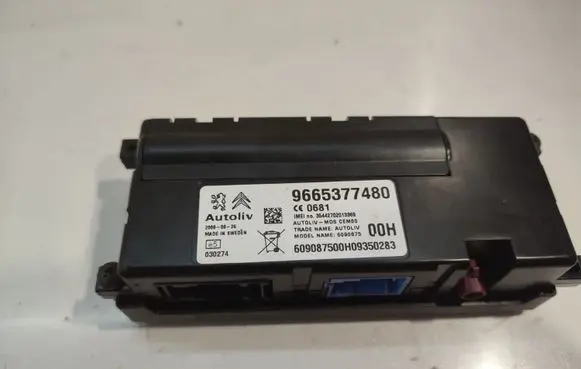 Citroen C5 Bluetooth control unit module 9665377480