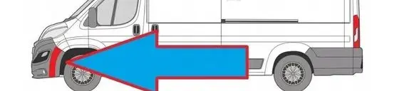 Fiat Ducato Front bumper splitter molding 0735589792
