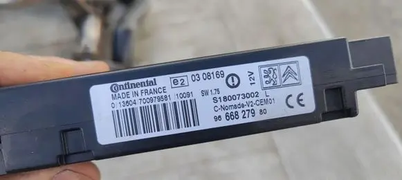 Citroen C3 Picasso Bluetooth control unit module 9666827980