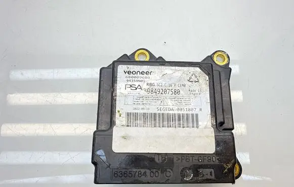 Opel Mokka B Airbag control unit/module 9849207580