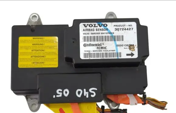 Volvo S40 Airbag control unit/module 30724427 00001393B2 F4V4L07A6P