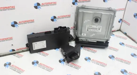 BMW 3 E90 E91 Engine ECU kit and lock set 8510221 9237047