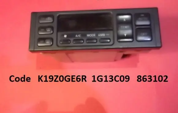 Mazda 626 Climate control unit K19Z0GE6R 1G13C09