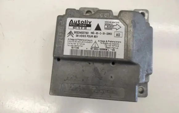 Citroen C4 I Airbag control unit/module 603726100 9653493780