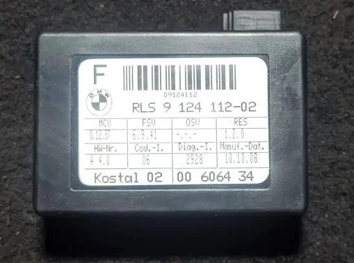 BMW 1 E81 E87 Rain sensor 09124112 9124112 00606434