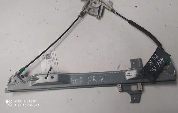 Peugeot 407 Front window lifting mechanism without motor 9644893580 994326102
