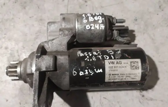 Volkswagen PASSAT B7 Starter motor 02Z911024H 0001153007 17032012