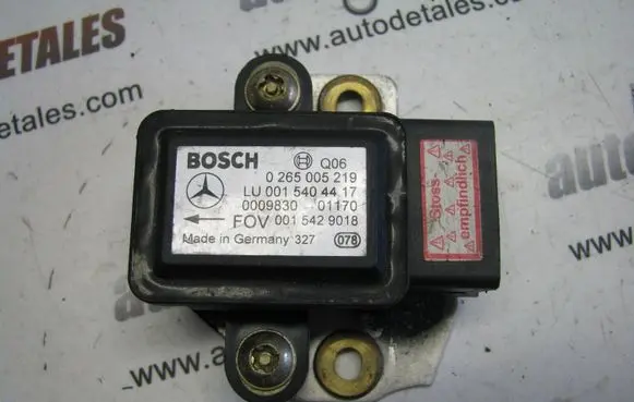 ESP acceleration yaw rate sensor